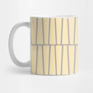 Yellow, Grey Atomic Age MCM Blocks Mug